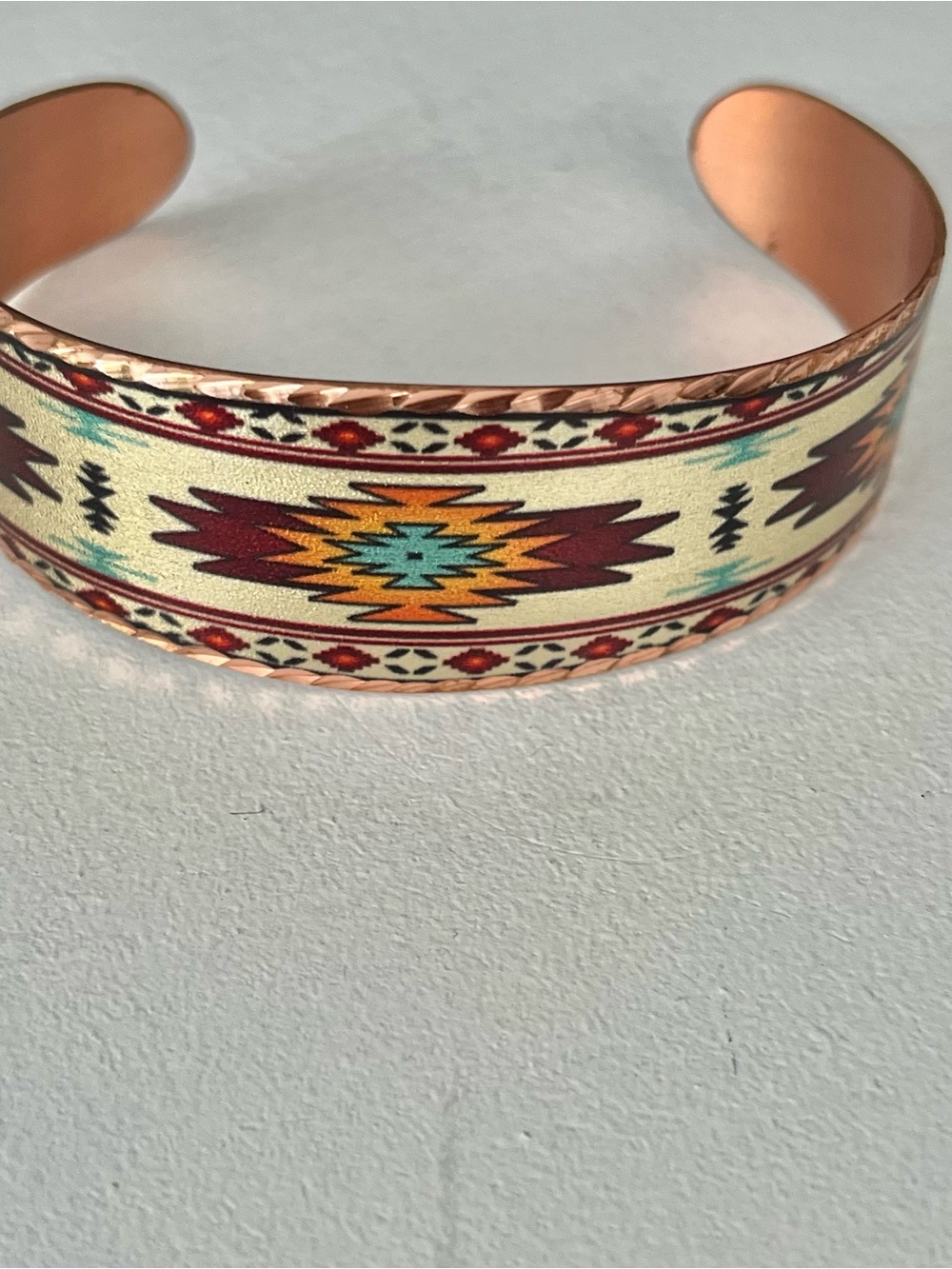 Front Line Jewelry Native American Inspired Tribal Bracelet Copper Unisex in box